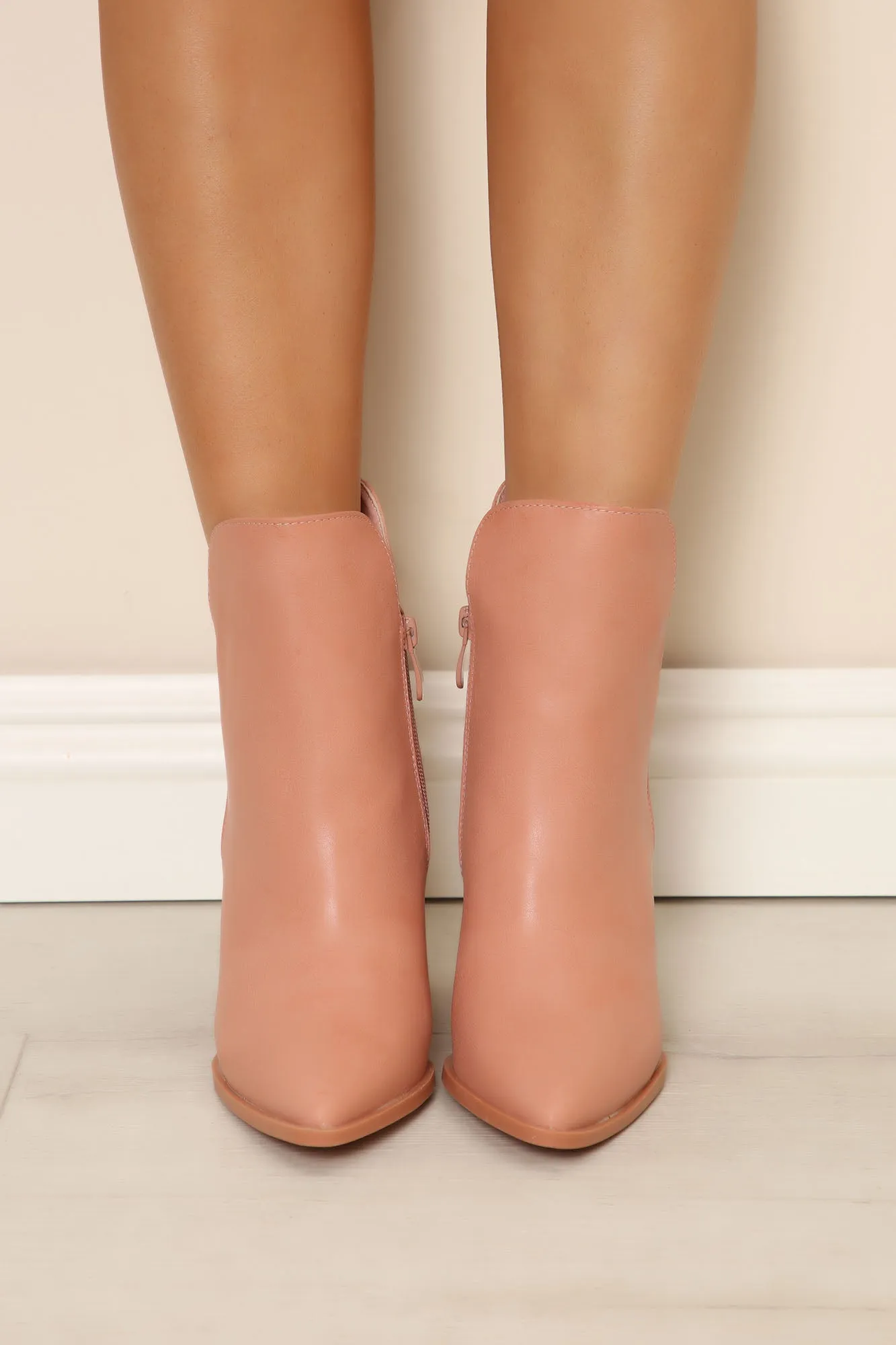 Adored By You Booties - Blush