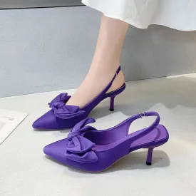 Aiertu Summer Women Slipper Fashion Candy Colors Chain Ladies Slip On Mules Shoes Thin Low Heel Pointed Toe Slides Flip