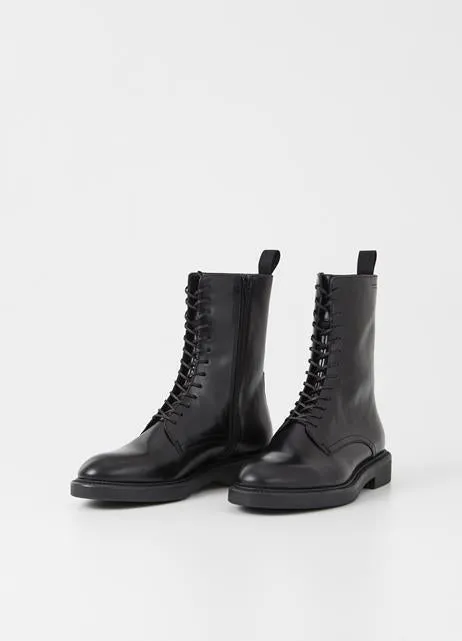 ALEX W LACE UP BOOTS | BLACK