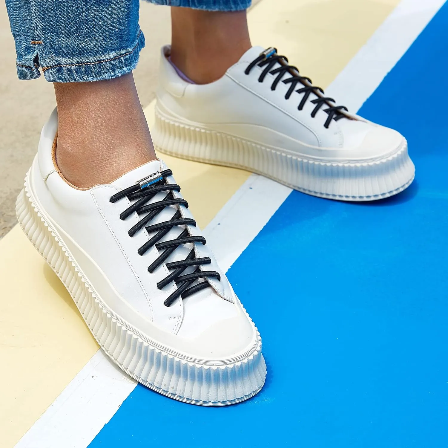anan520 Elastic Tieless Shoe Laces - No Tie Shoelaces for All Adult and Kids Sneakers