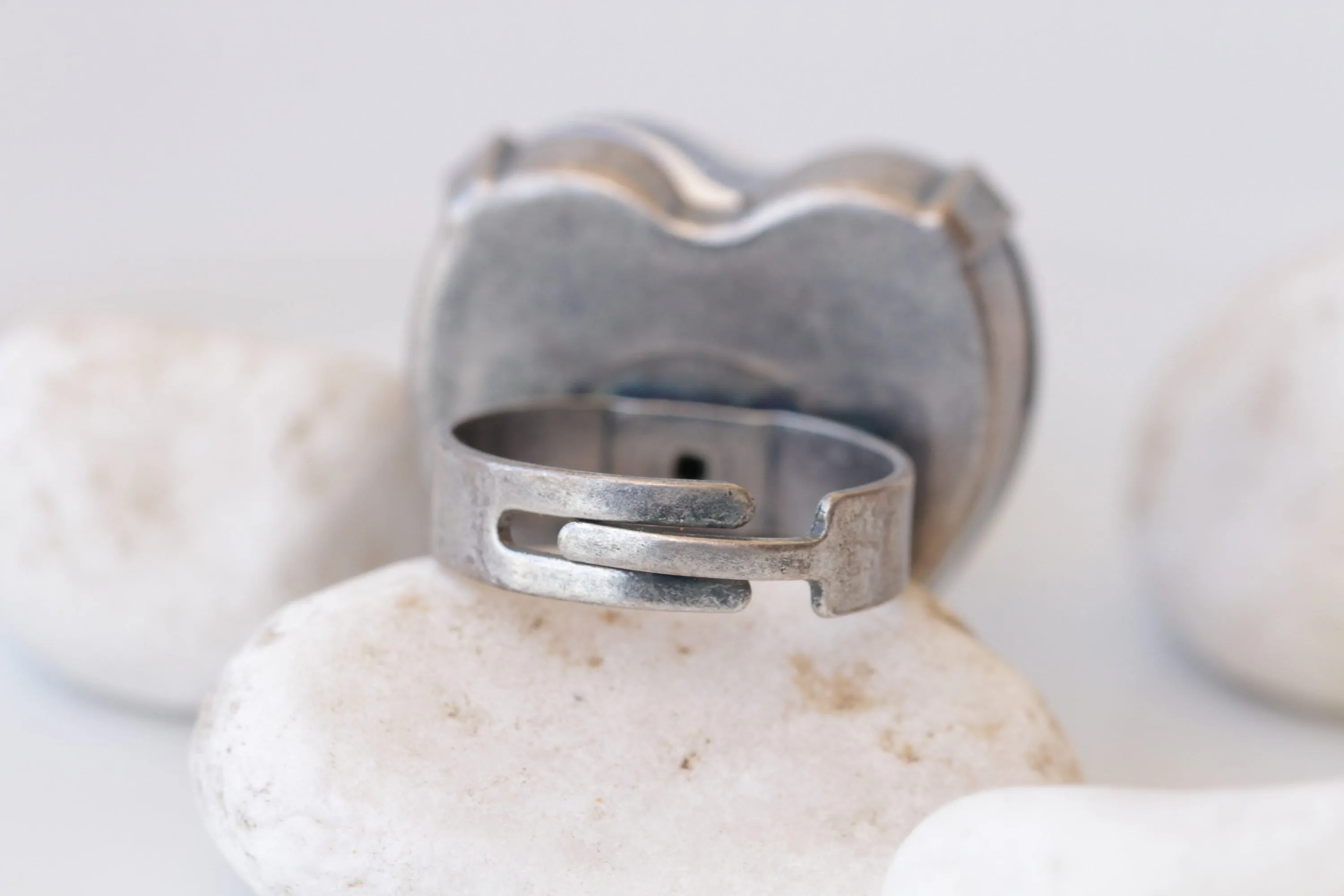 Blue Royal Heart Shaped Ring