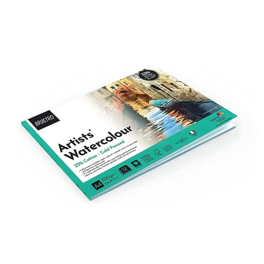 BRUSTRO Artist Watercolour Pad Cold Pressed