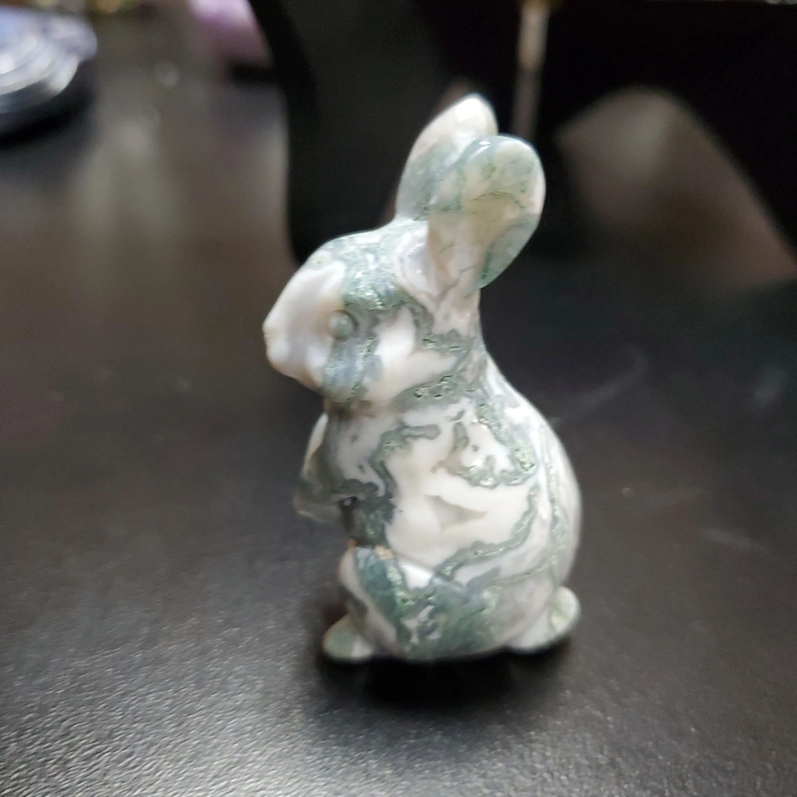 Carved Gemstone Bunny Rabbits - Various