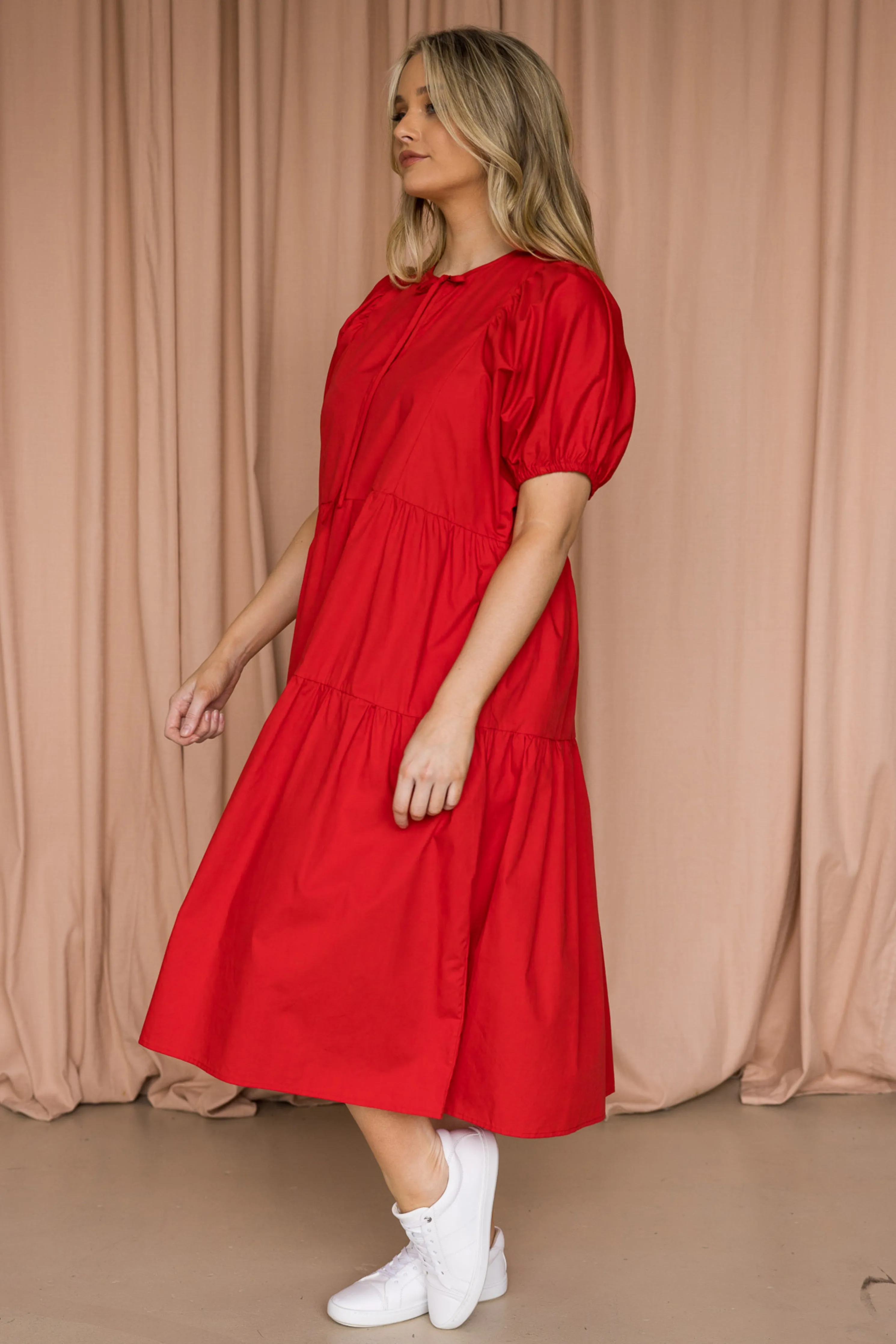 Drifter Midi Dress | Red | FINAL SALE