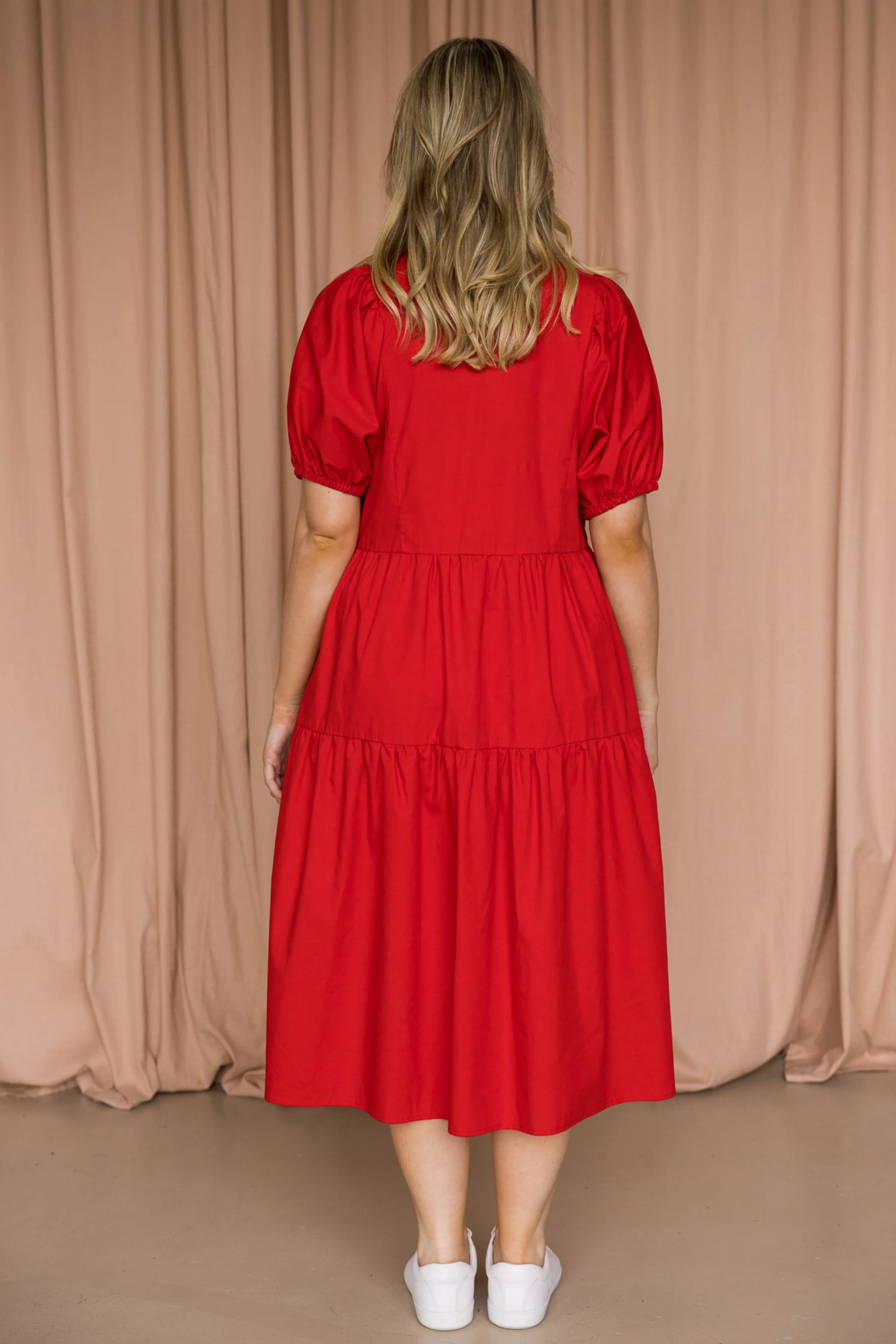 Drifter Midi Dress | Red | FINAL SALE