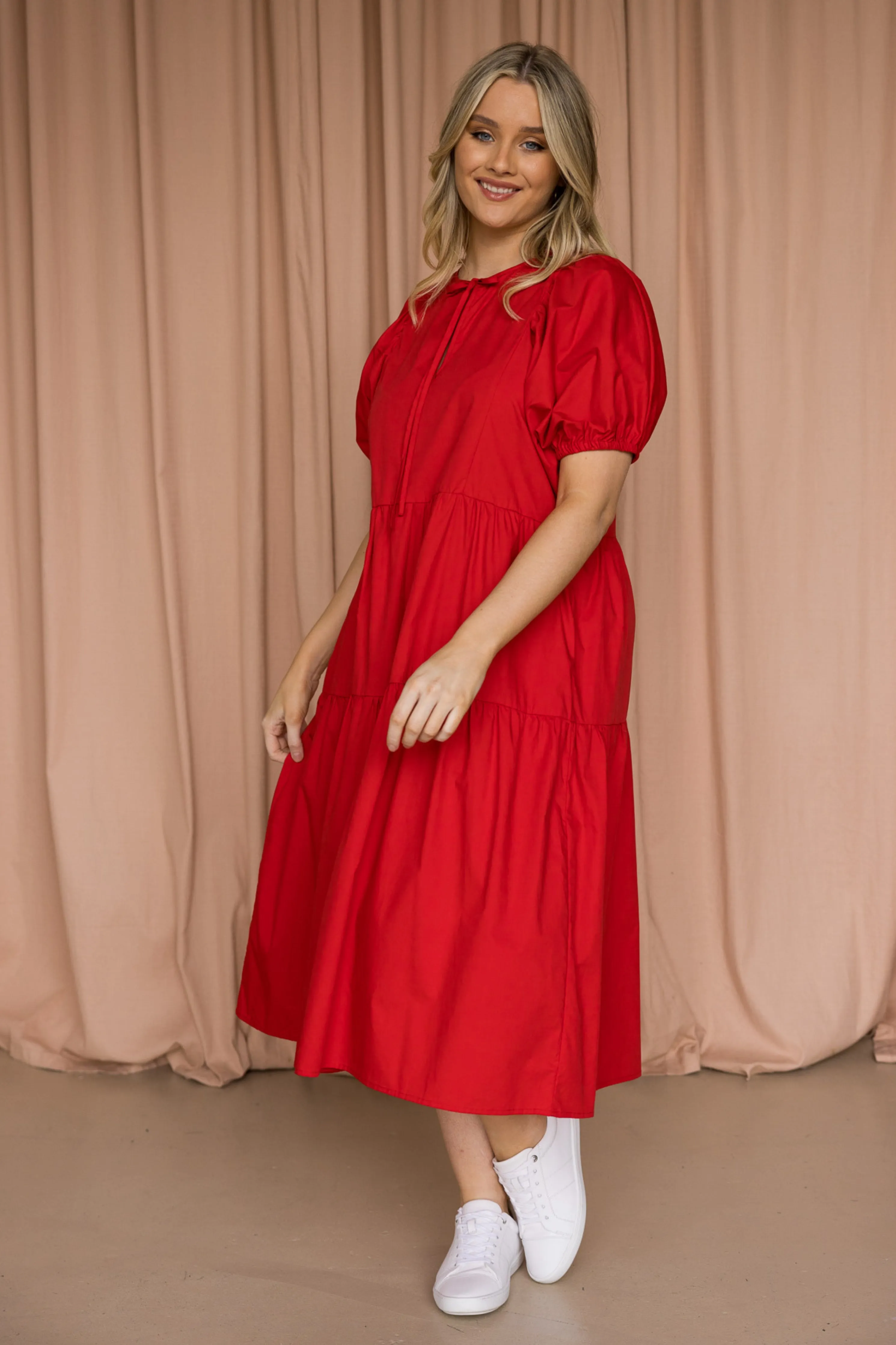Drifter Midi Dress | Red | FINAL SALE