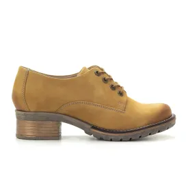 Dromedaris Kaley Heeled Lace Up (Women) - Ocre