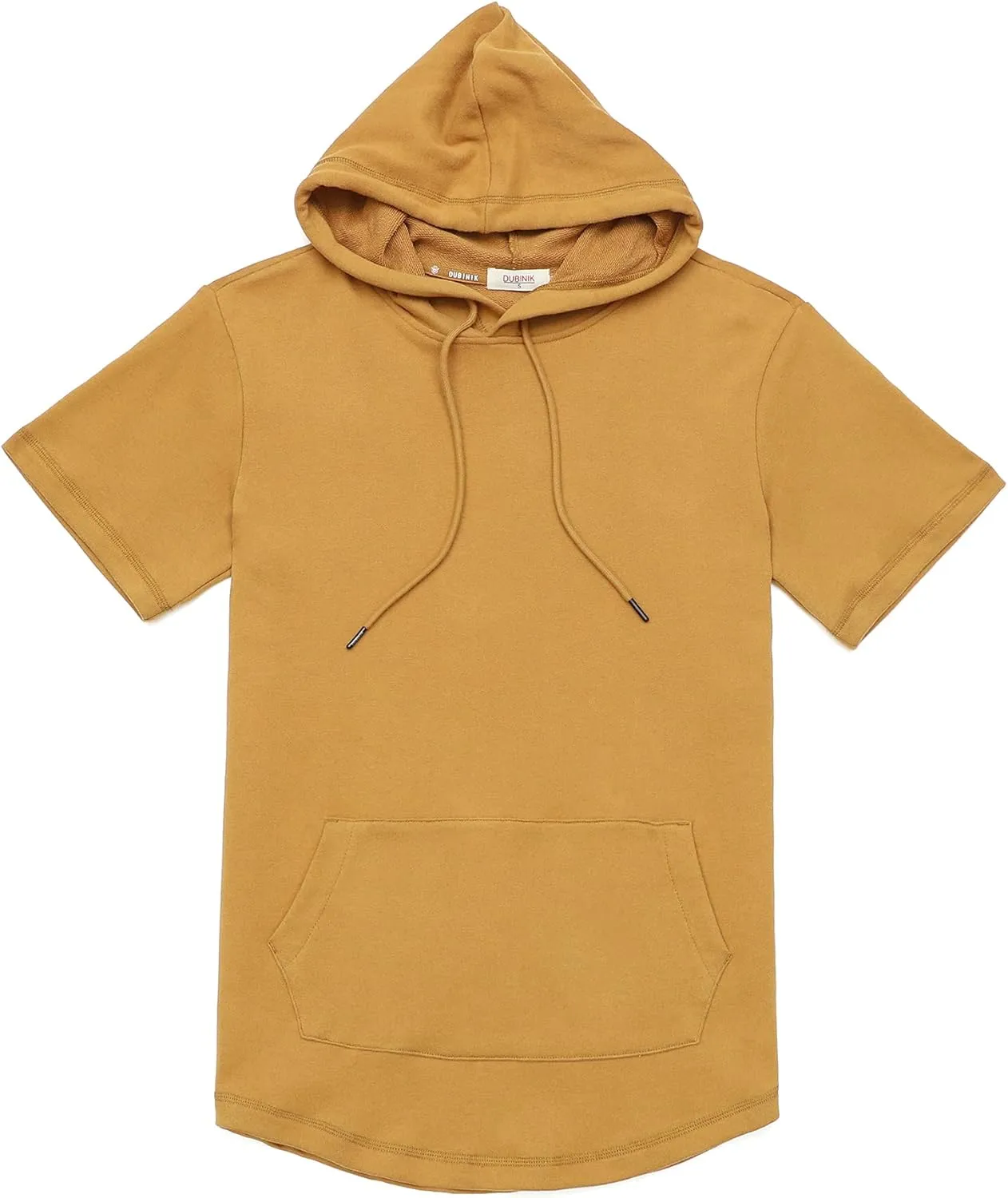 Dubinik?Short Sleeve Hoodie Lightweight Soft Cotton Moisture Wicking Kangaroo Pocket Short Sleeve Hoodie For Men