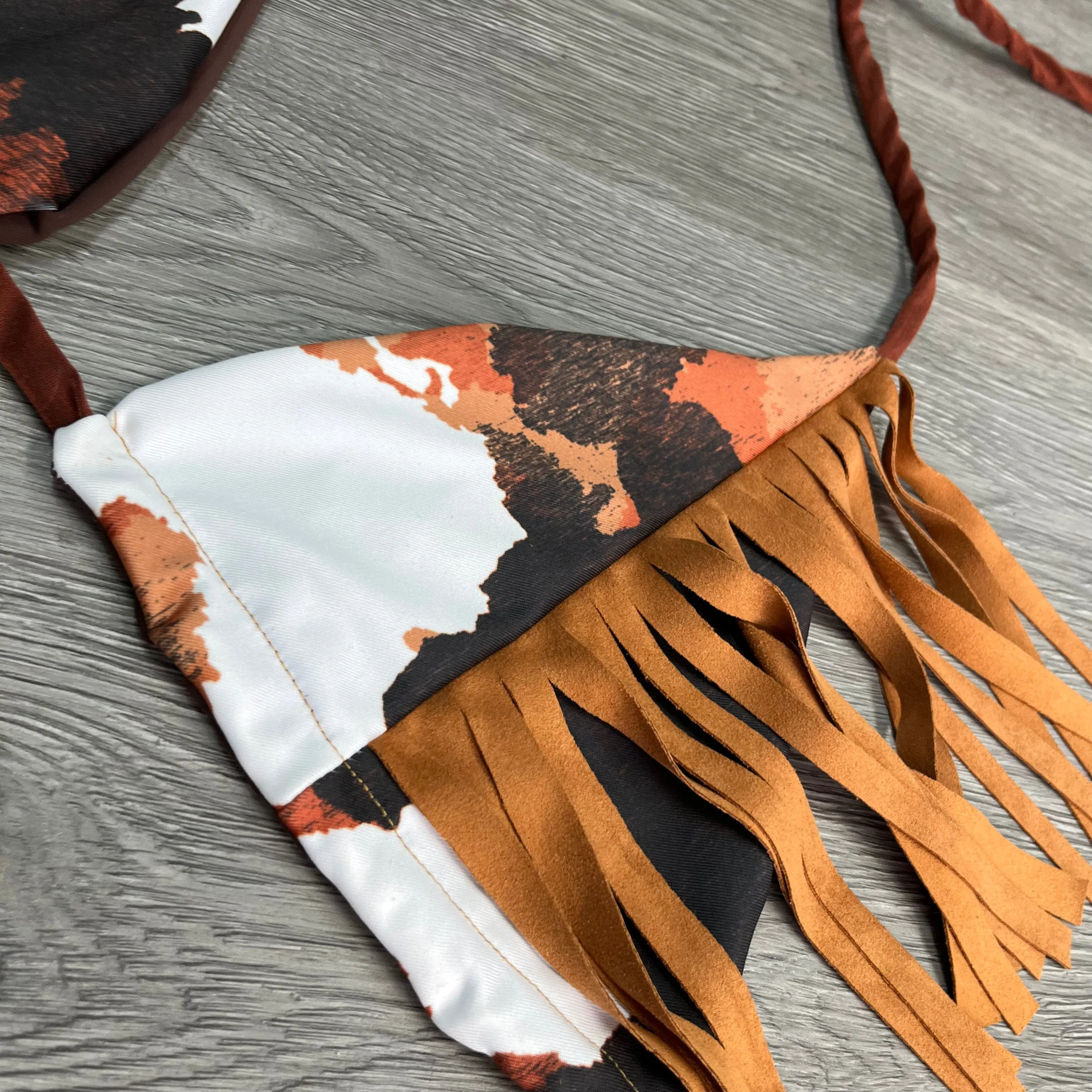 Fringed BB Triangle Top