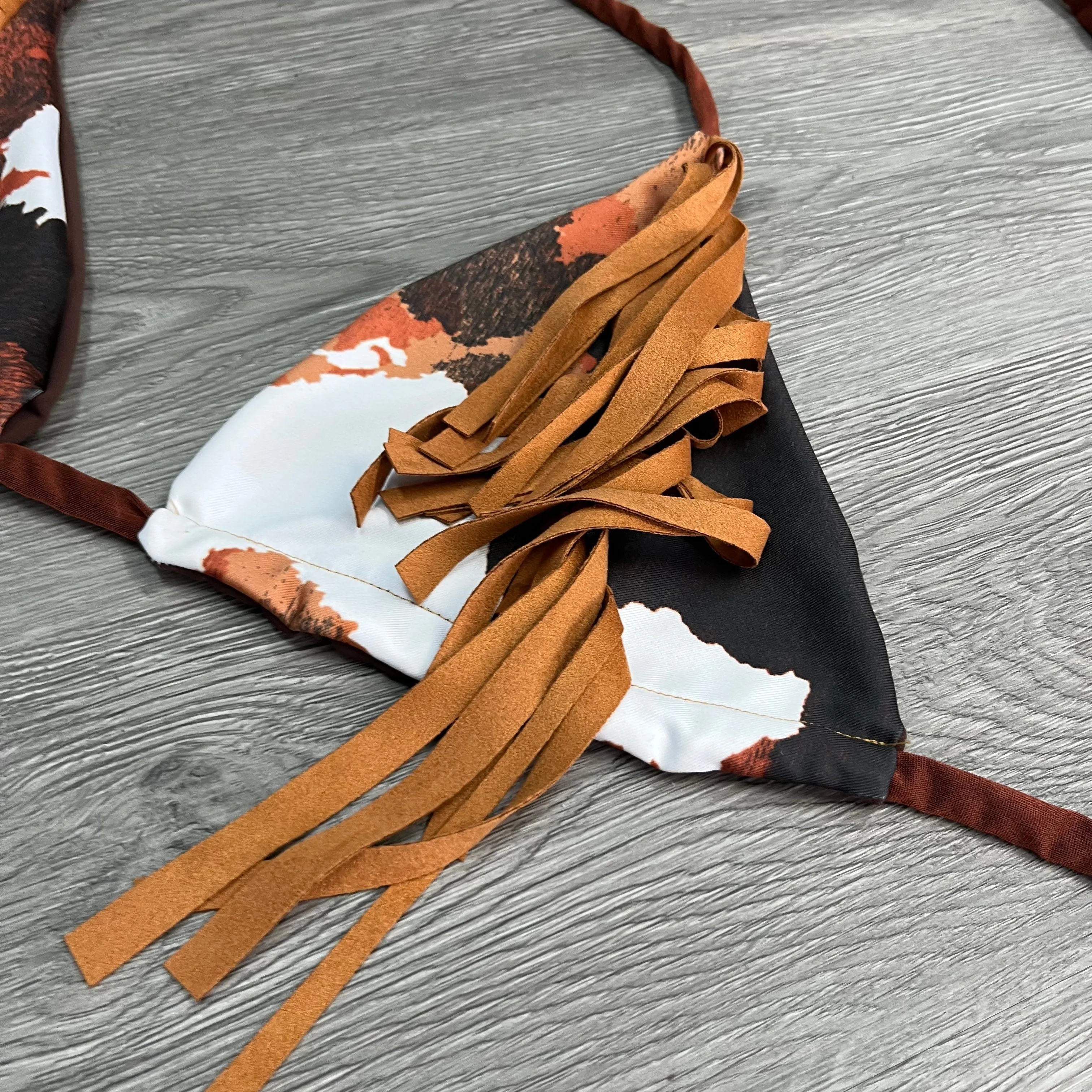 Fringed BB Triangle Top