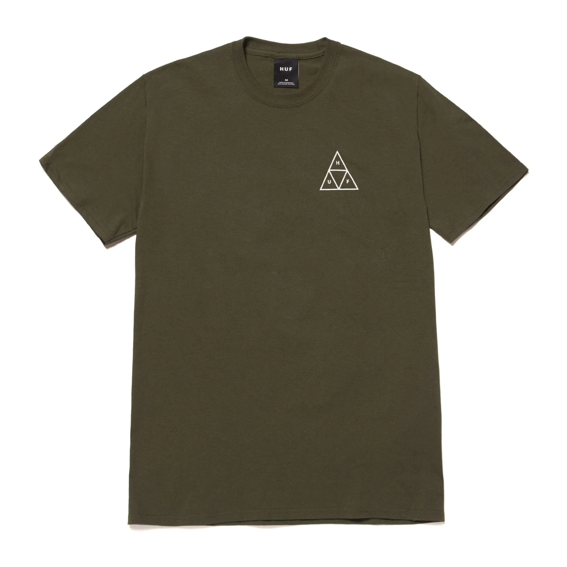 HUF T-SHIRT ESSENTIALS TT OLIVE