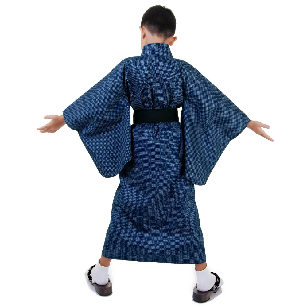 Kitsune Brown Japanese Boys Kimono Robe Costume