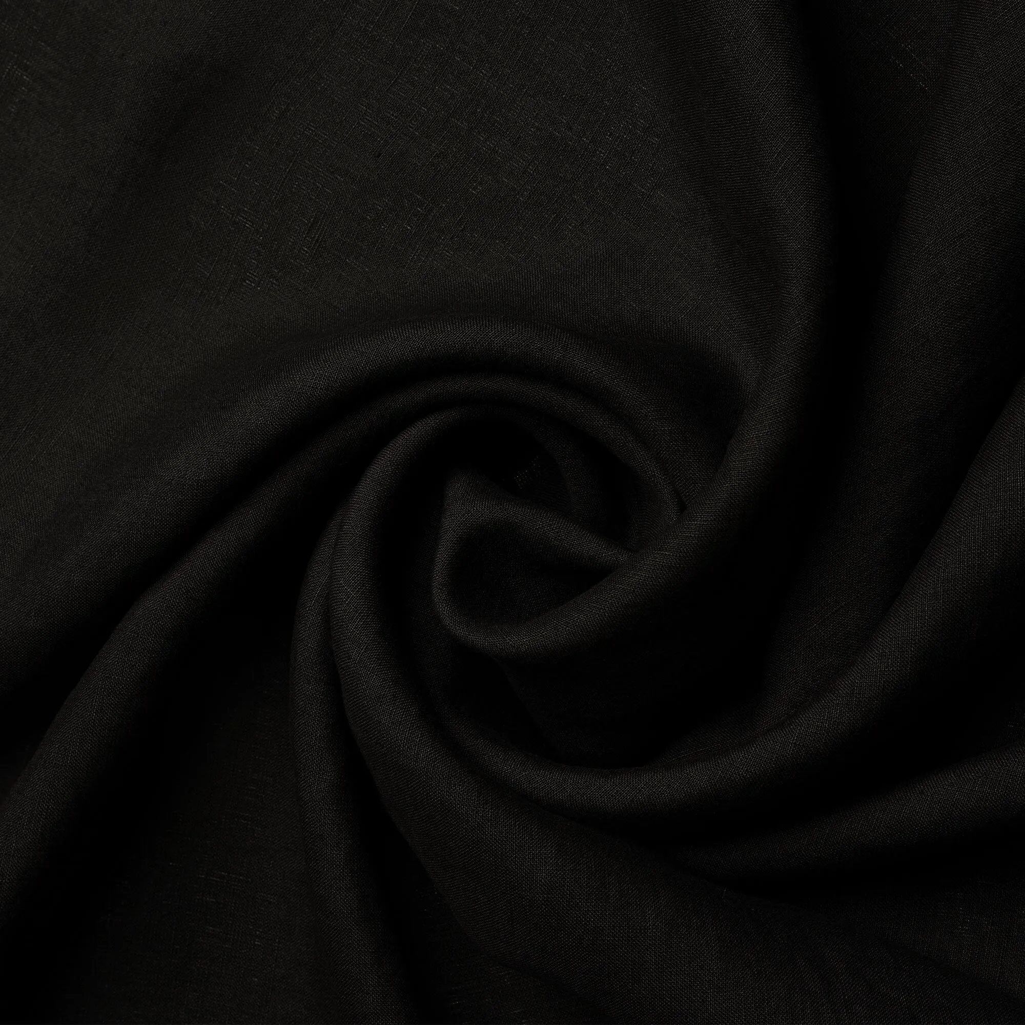 Linen Smock Dress Maya Pure Black