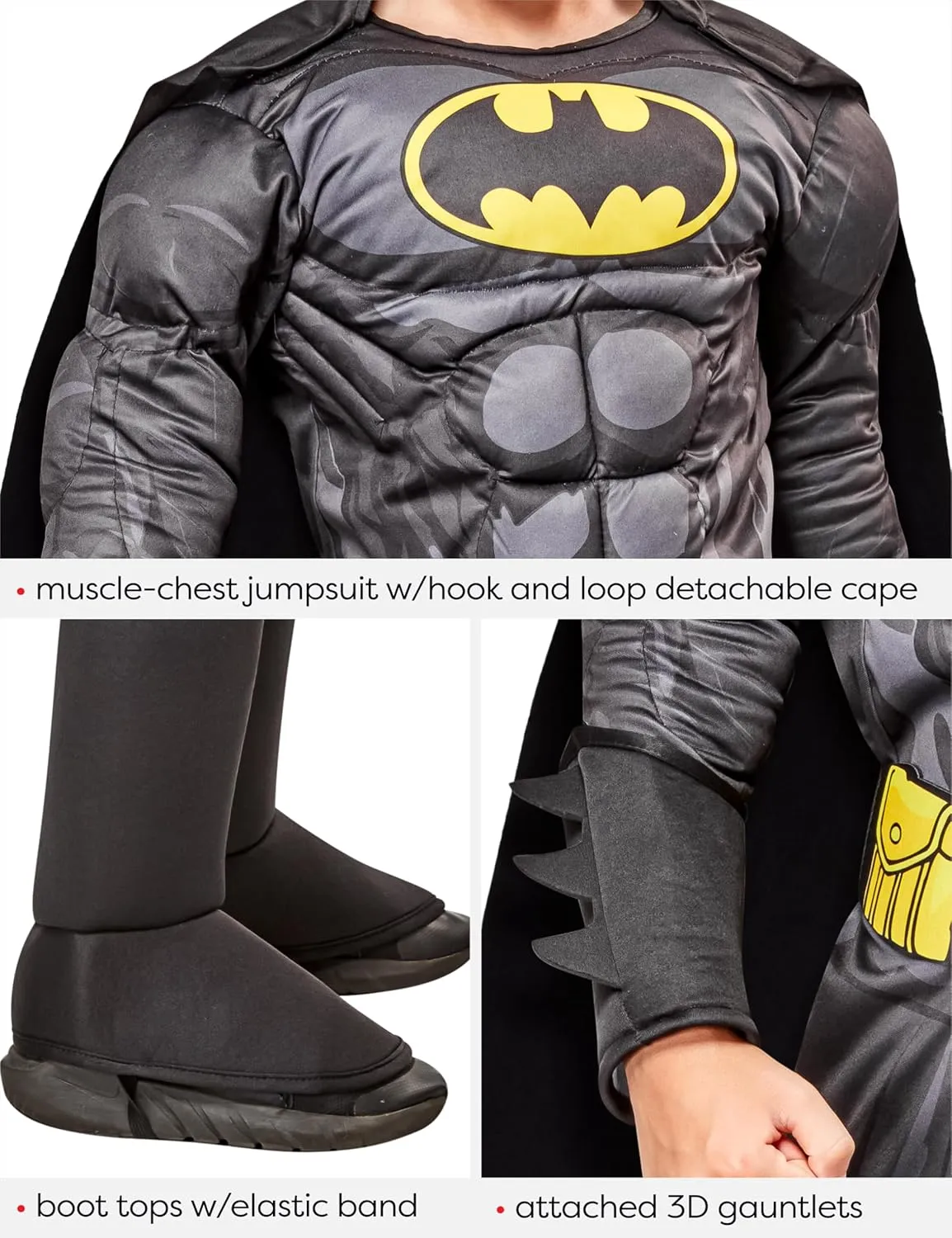 Rubie's Costume Boys DC Comics Deluxe Batman Costume