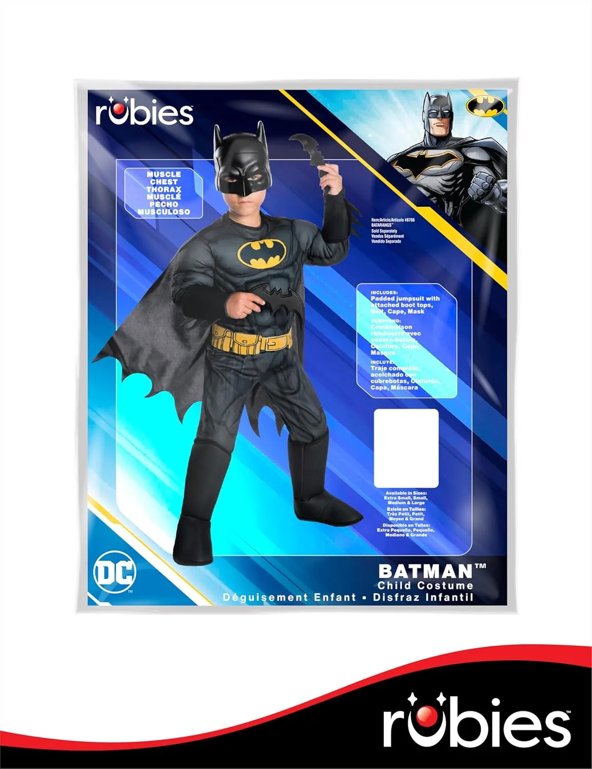 Rubie's Costume Boys DC Comics Deluxe Batman Costume