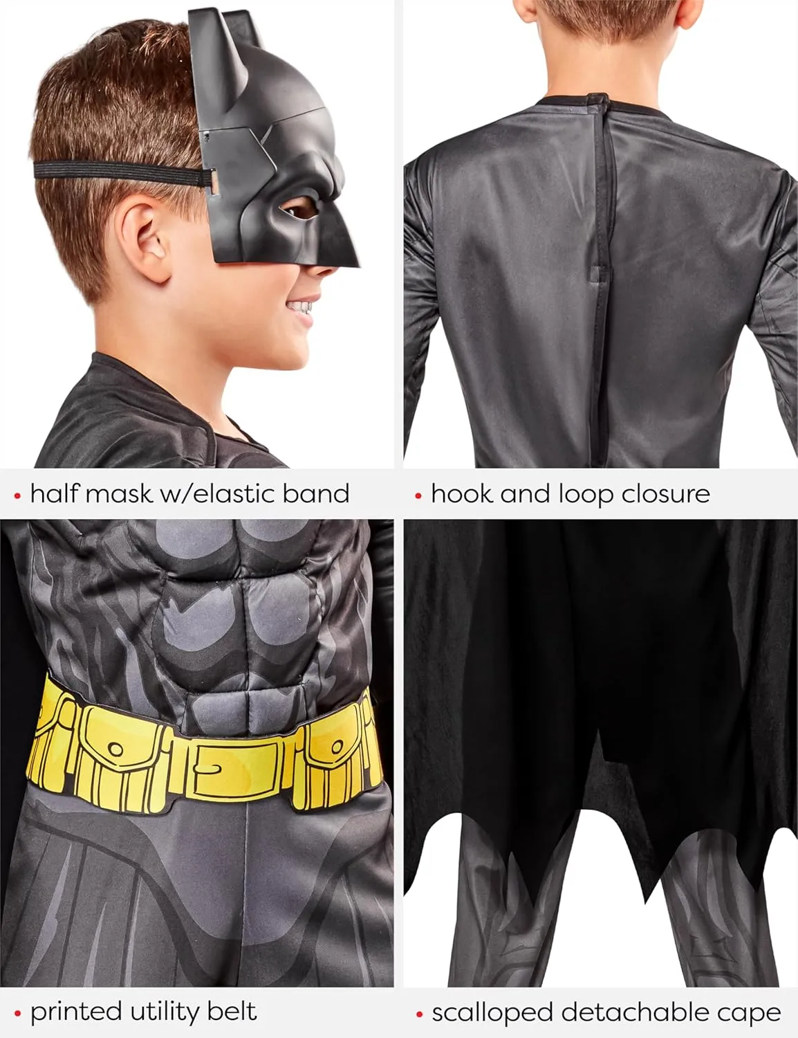 Rubie's Costume Boys DC Comics Deluxe Batman Costume