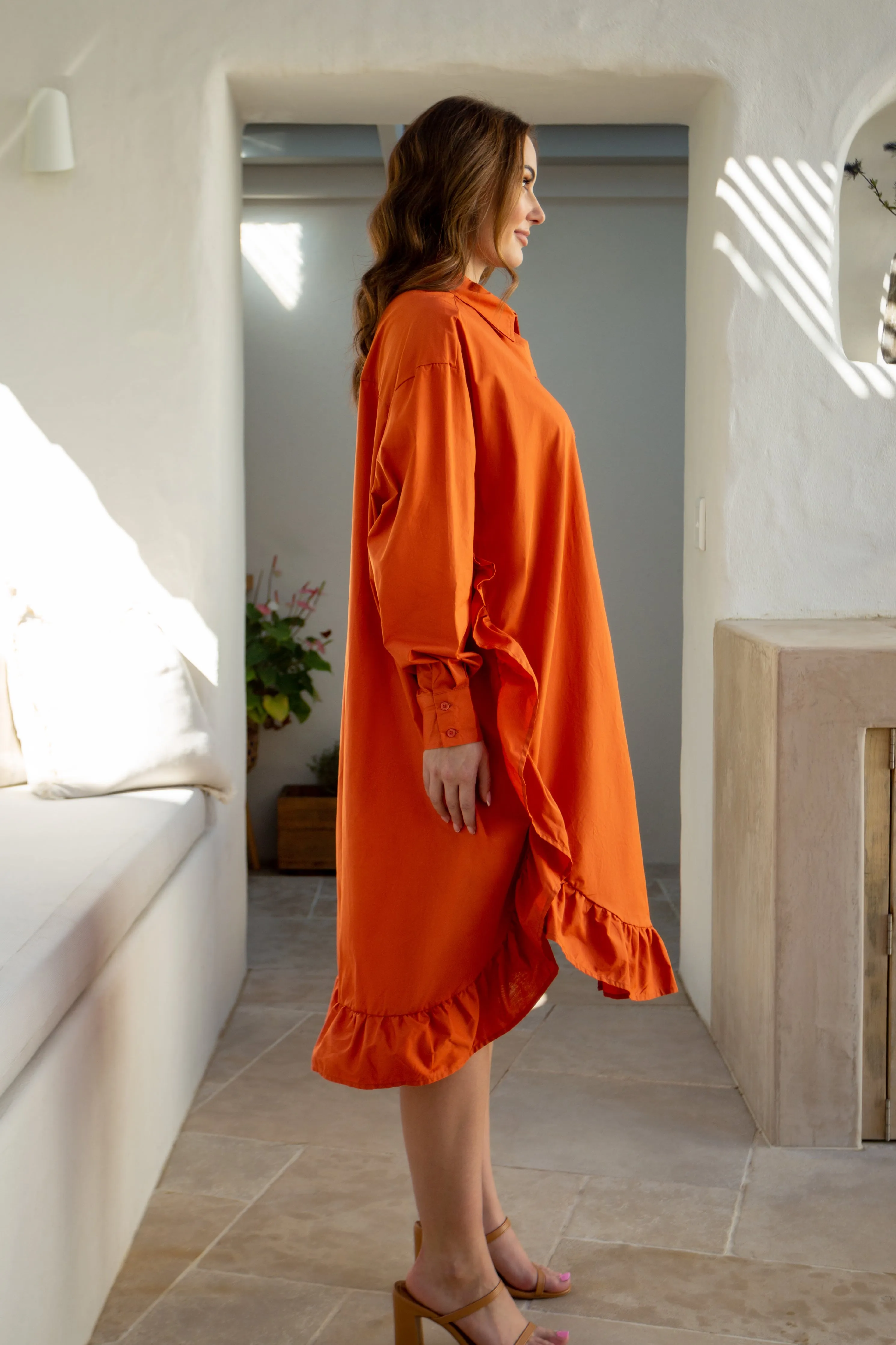 Sangria Shirt Dress | Copper | FINAL SALE