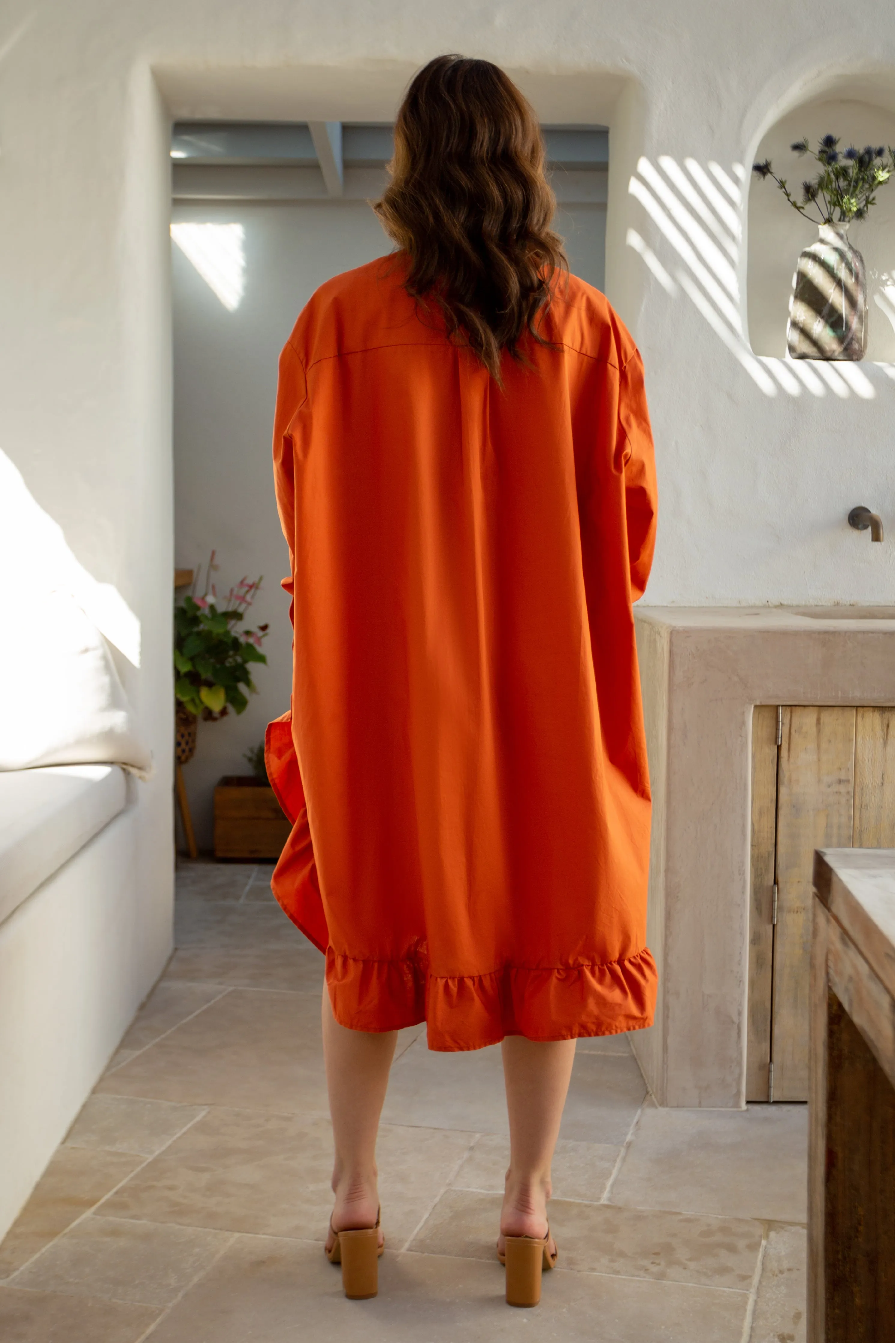 Sangria Shirt Dress | Copper | FINAL SALE