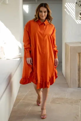 Sangria Shirt Dress | Copper | FINAL SALE