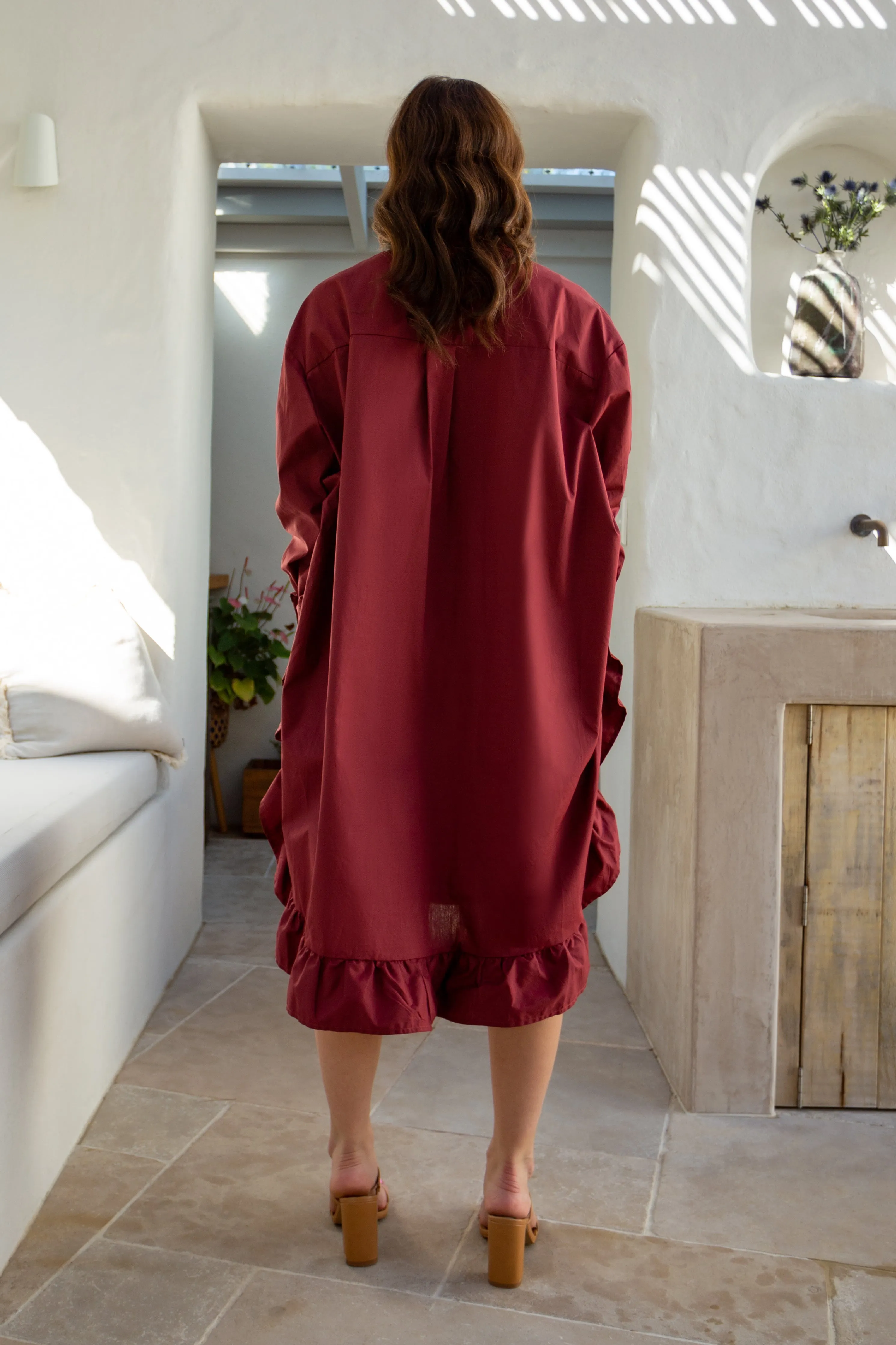 Sangria Shirt Dress | Raisin | FINAL SALE