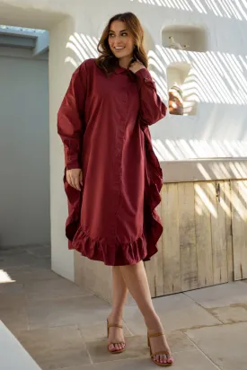 Sangria Shirt Dress | Raisin | FINAL SALE