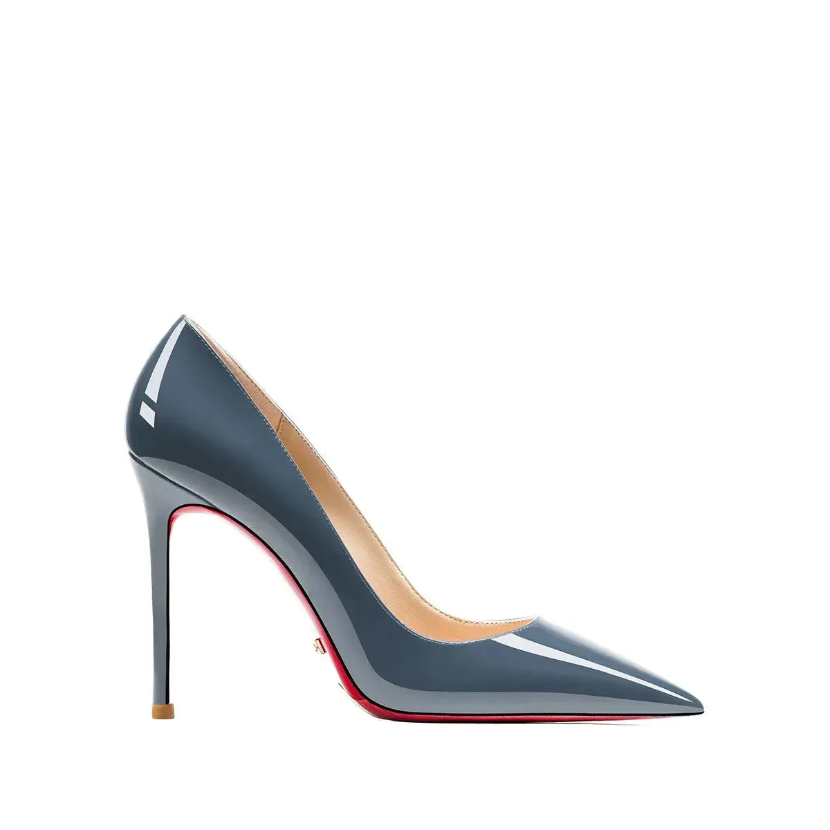 Tatianna Blue Red Bottom Heels