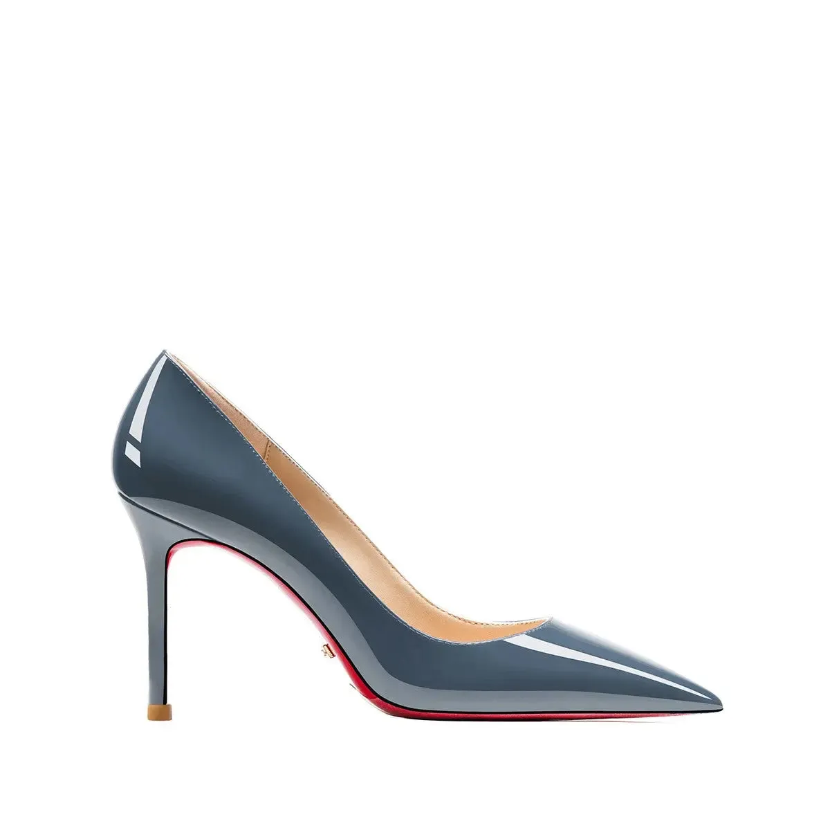 Tatianna Blue Red Bottom Heels