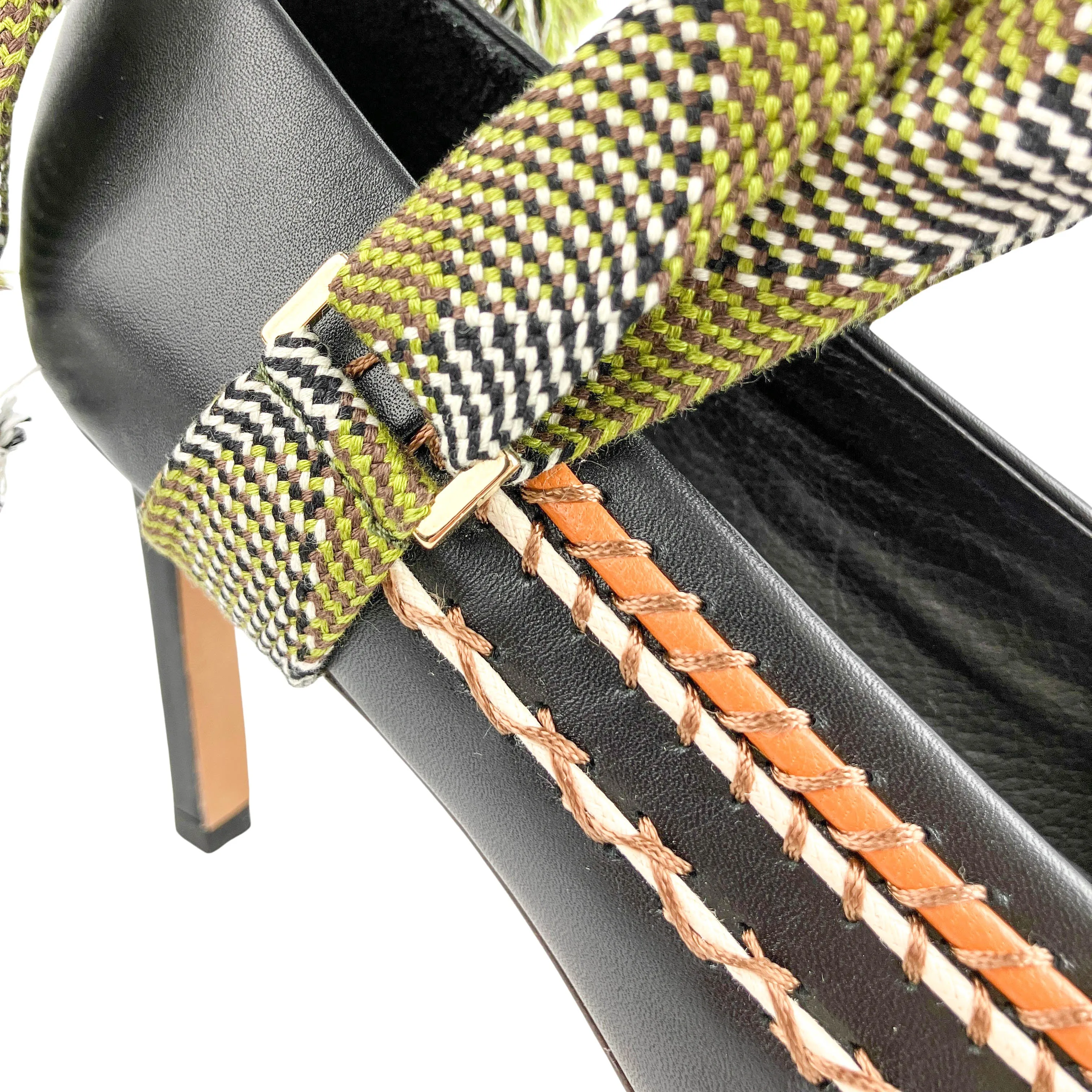 Ulla Johnson Salma Ribbon High Heels in Black