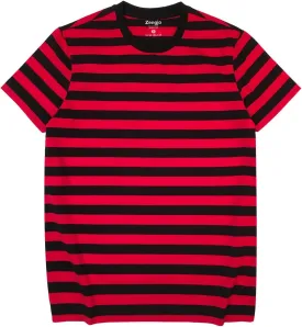 Zengjo Mens Striped Shirt Short Sleeve T-Shirts